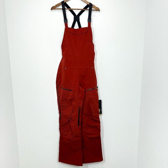 Flylow Women's Moxie Bib Pant Skiing Snowboarding Outdoors Size M Redwood NWT - Picture 1 of 10
